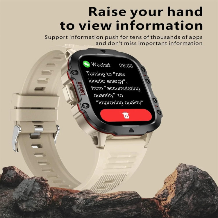 QX11 1.96 inch Color Screen Smart Watch Leather Strap Support Bluetooth Call(Brown) - Smart Watches by PMC TechLife | Online Shopping South Africa | PMC TechLife