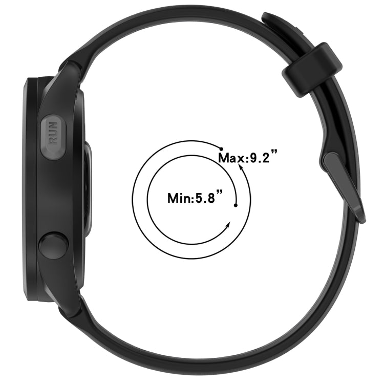 For Amazfit 3 22mm Two-Color Textured Silicone Watch Band(Starlight + Black) - Watch Bands by PMC TechLife | Online Shopping South Africa | PMC TechLife