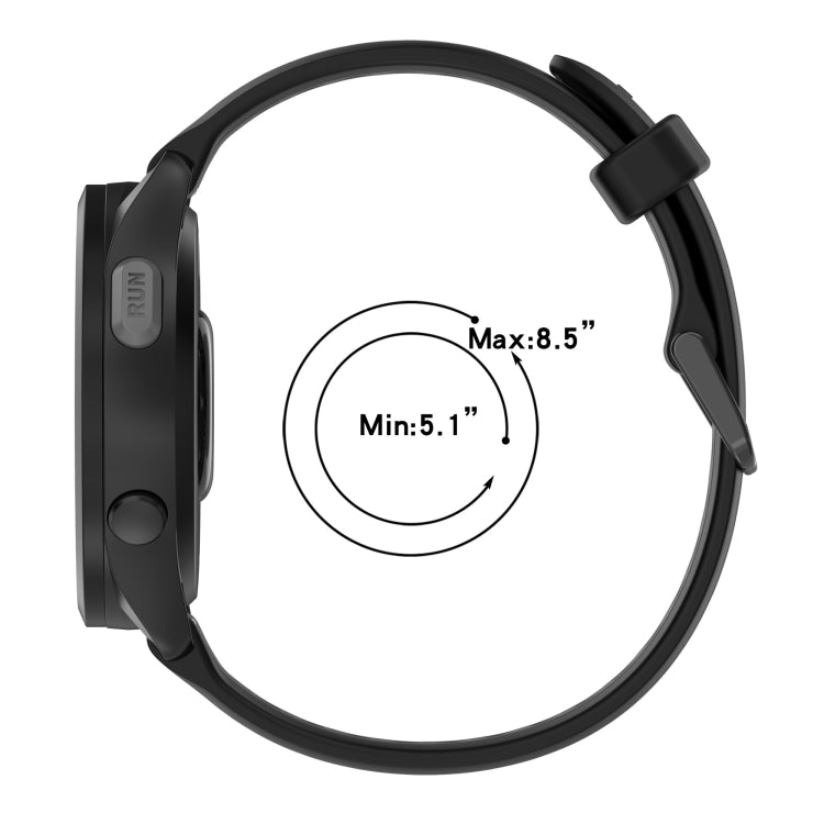 For Garmin Forerunner 255S 18mm Two Color Textured Silicone Watch Band(White+Grey) - Watch Bands by PMC TechLife | Online Shopping South Africa | PMC TechLife