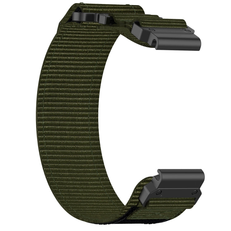 For Garmin EPIX Gen 2 22mm Nylon Hook And Loop Fastener Watch Band(Army Green) - Watch Bands by PMC TechLife | Online Shopping South Africa | PMC TechLife