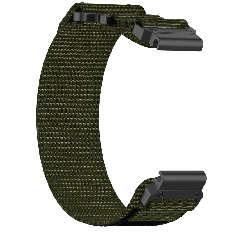 For Garmin EPIX Gen 2 22mm Nylon Hook And Loop Fastener Watch Band(Army Green) - Watch Bands by PMC Jewellery | Online Shopping South Africa | PMC Jewellery