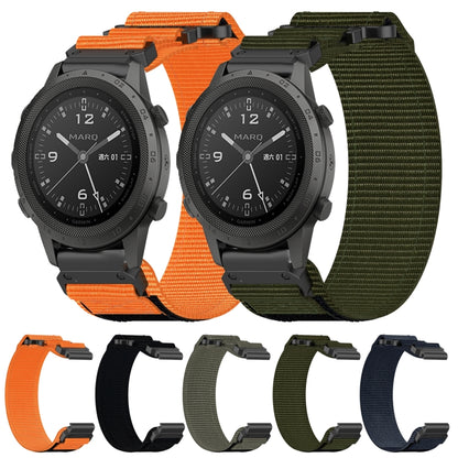 For Garmin Forerunner 965 22mm Nylon Hook And Loop Fastener Watch Band(Grey) - Watch Bands by PMC Jewellery | Online Shopping South Africa | PMC Jewellery