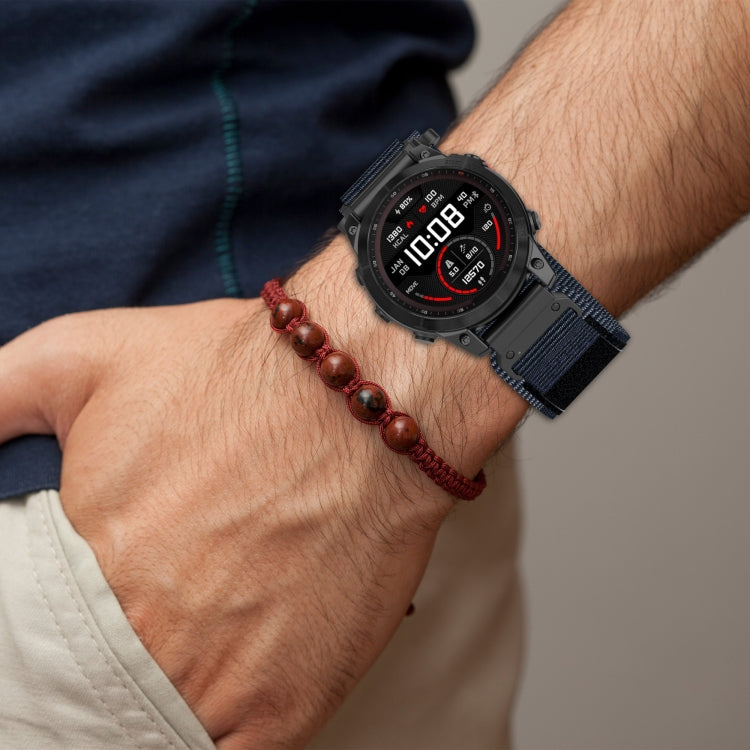 For Garmin Fenix 5S 20mm Nylon Hook And Loop Fastener Watch Band(Orange) - Watch Bands by PMC TechLife | Online Shopping South Africa | PMC TechLife