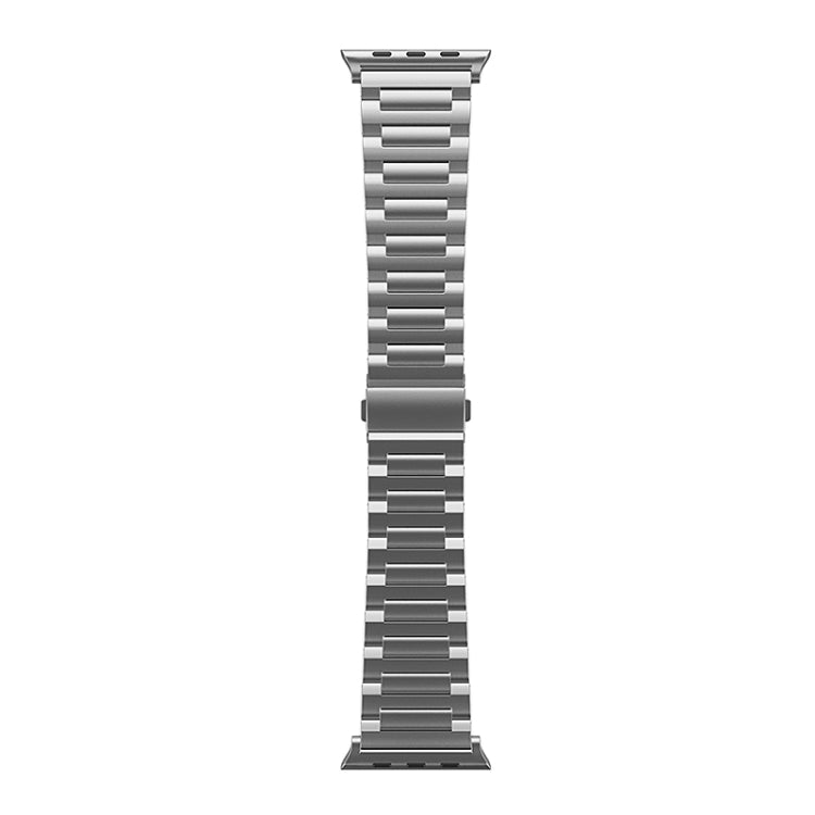 For Apple Watch Ultra 49mm I-Shaped Titanium Watch Band(Grey) - Watch Bands by PMC Jewellery | Online Shopping South Africa | PMC Jewellery