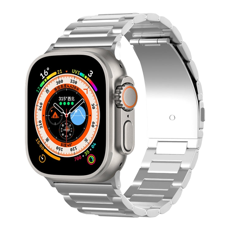 For Apple Watch Series 8 45mm I-Shaped Titanium Watch Band(Sliver) - Watch Bands by PMC TechLife | Online Shopping South Africa | PMC TechLife