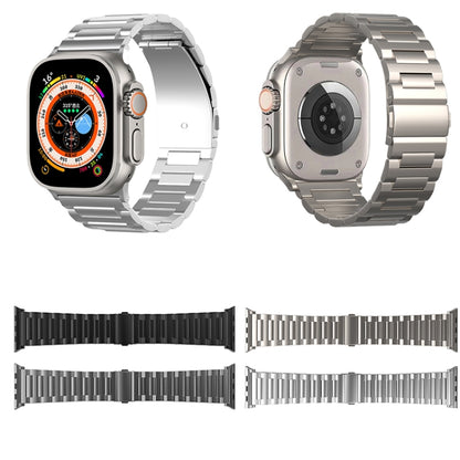 For Apple Watch Series 8 45mm I-Shaped Titanium Watch Band(Grey) - Watch Bands by PMC Jewellery | Online Shopping South Africa | PMC Jewellery