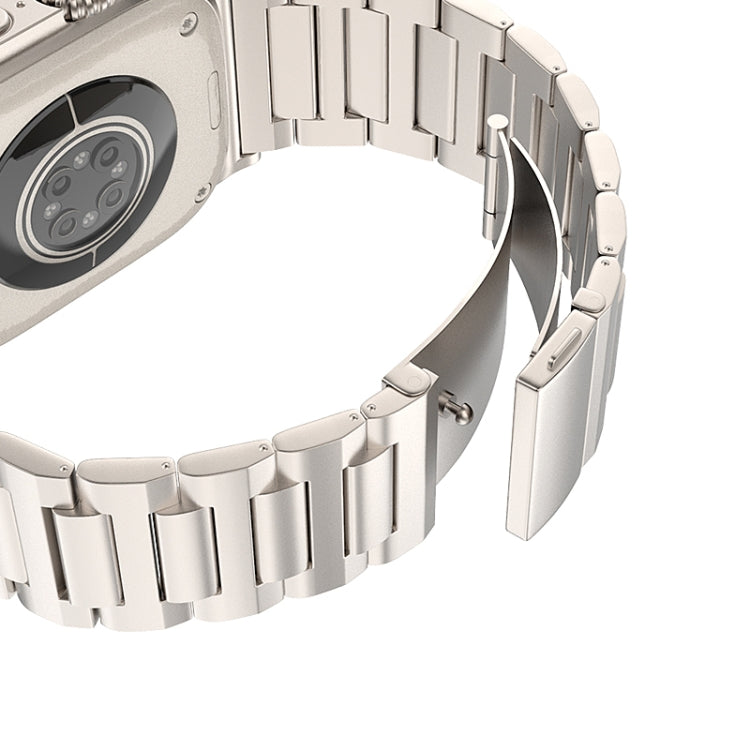 For Apple Watch SE 2023 44mm I-Shaped Titanium Watch Band(Grey) - Watch Bands by PMC TechLife | Online Shopping South Africa | PMC TechLife