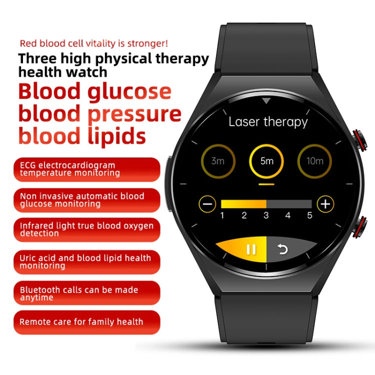 E09 Pro 1.32 inch Color Screen Smart Watch, Support Bluetooth Call / ECG Electrocardiogram(Black) - Smart Watches by PMC TechLife | Online Shopping South Africa | PMC TechLife | Buy Now Pay Later Mobicred