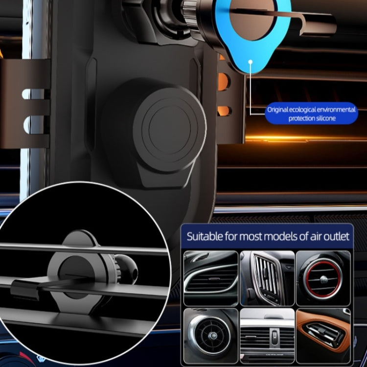 C23 66W Car Air Vent Phone Holder Wireless Charger(Black) - Wireless Charger Holders by PMC TechLife | Online Shopping South Africa | PMC TechLife | Buy Now Pay Later Mobicred