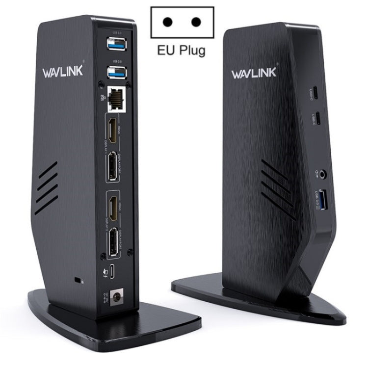 WAVLINK UG69PD5 USB-C HD 60Hz Monitor Adapter Dual 4K Display Docking Station, Plug:EU Plug - free shipping - PMC TechLife - Order now!