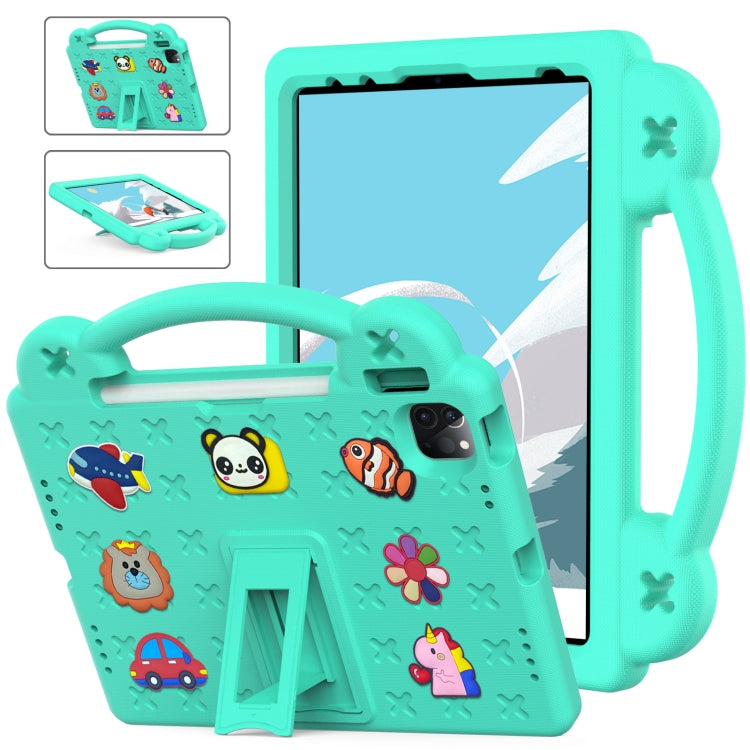 For  iPad Pro 11 2024 Handle Kickstand Children EVA Shockproof Tablet Case(Mint Green) - iPad Pro 11 2024 Cases by PMC Jewellery | Online Shopping South Africa | PMC Jewellery | Buy Now Pay Later Mobicred