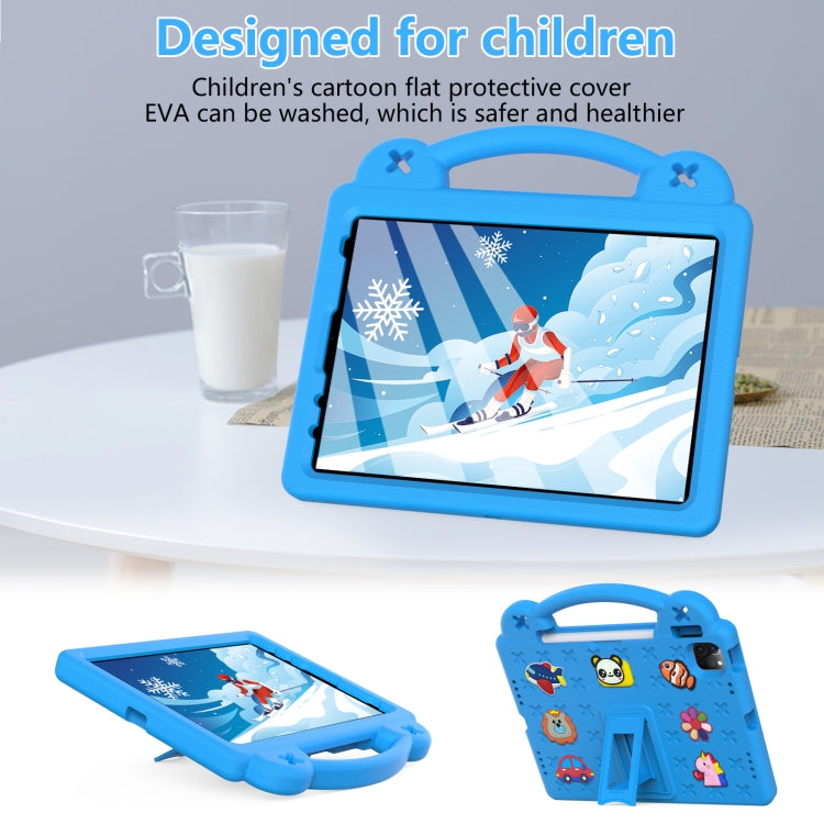 For  iPad Pro 11 2024 Handle Kickstand Children EVA Shockproof Tablet Case(Sky Blue) - iPad Pro 11 2024 Cases by PMC TechLife | Online Shopping South Africa | PMC TechLife | Buy Now Pay Later Mobicred