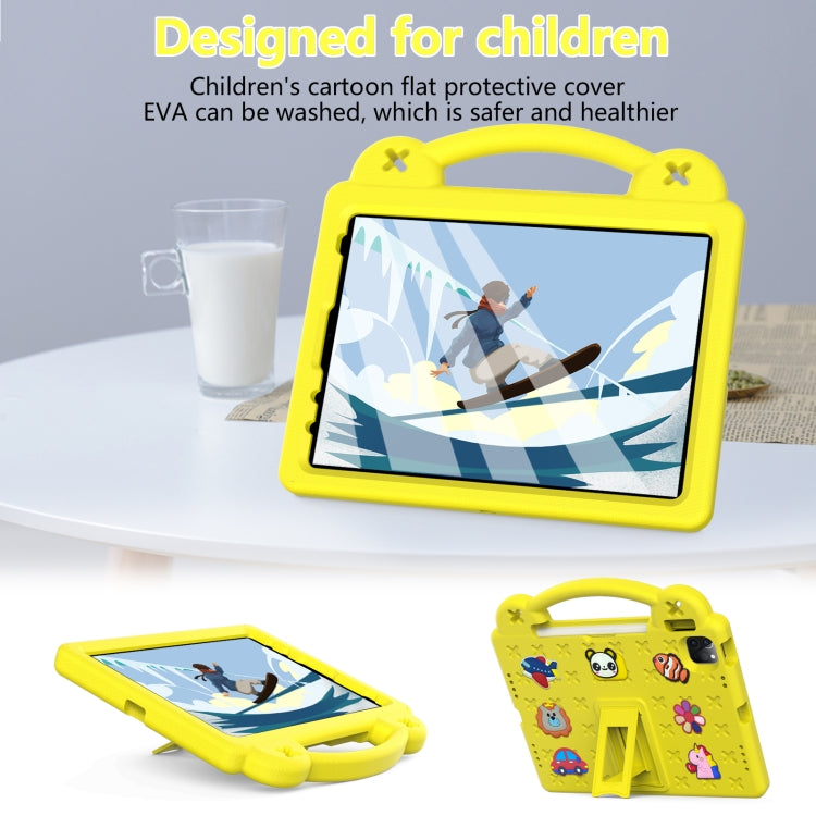 For  iPad Pro 11 2024 Handle Kickstand Children EVA Shockproof Tablet Case(Yellow) - iPad Pro 11 2024 Cases by PMC TechLife | Online Shopping South Africa | PMC TechLife | Buy Now Pay Later Mobicred