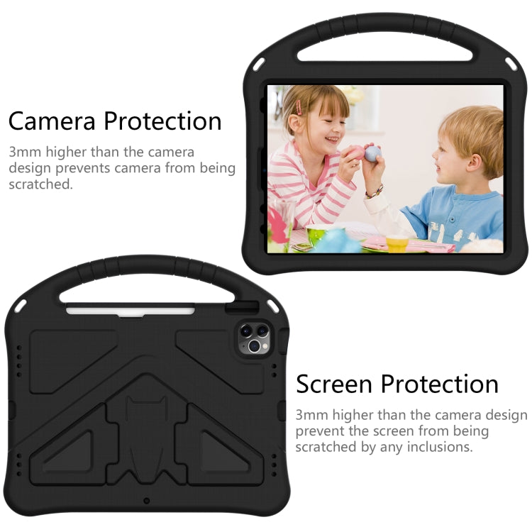 For iPad Air 11 2024 EVA Shockproof Tablet Case with Holder(Black) - iPad Air 11 2024 Cases by PMC TechLife | Online Shopping South Africa | PMC TechLife | Buy Now Pay Later Mobicred