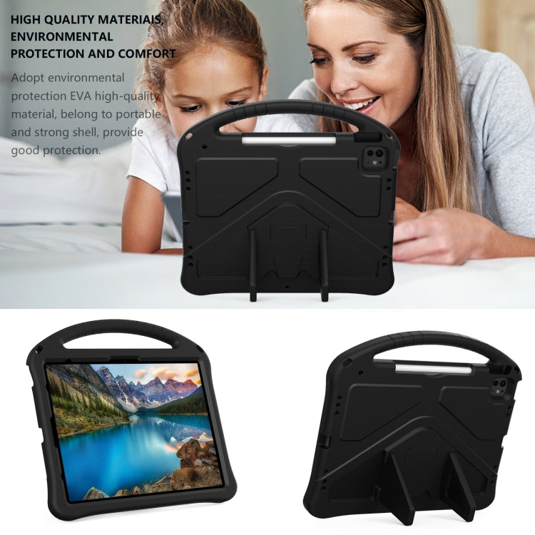 For iPad Air 13 2024 EVA Shockproof Tablet Case with Holder(Black) - iPad Air 13 2024 Cases by PMC TechLife | Online Shopping South Africa | PMC TechLife | Buy Now Pay Later Mobicred
