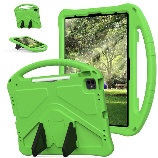 For iPad Air 13 2024 EVA Shockproof Tablet Case with Holder(Green) - iPad Air 13 2024 Cases by PMC Jewellery | Online Shopping South Africa | PMC Jewellery | Buy Now Pay Later Mobicred