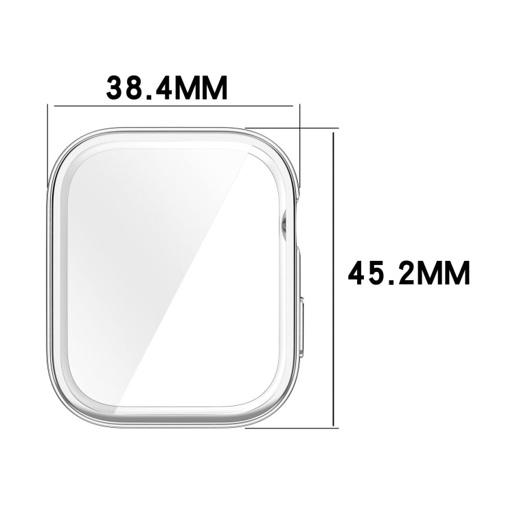 For Huawei Watch Fit 3 Full Coverage TPU Electroplated Watch Protective Case(Transparent) - Watch Cases by PMC TechLife | Online Shopping South Africa | PMC TechLife | Buy Now Pay Later Mobicred