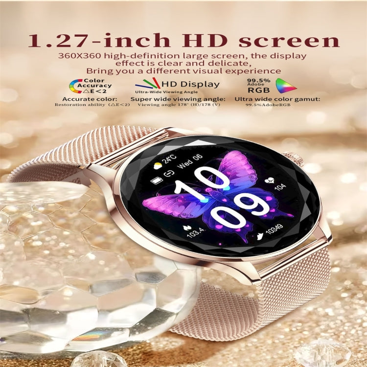 NX23 Pro 1.27 inch Color Screen Smart Watch, Support Bluetooth Call / Heart Rate Monitoring(Gold) - Smart Watches by PMC TechLife | Online Shopping South Africa | PMC TechLife | Buy Now Pay Later Mobicred