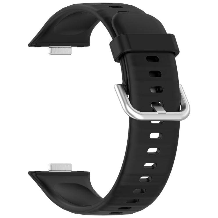 For Huawei Watch Fit3 Silicone Soft Watch Band + Clear Watch Protective Case Set(Black) - free shipping - PMc TechLife - Order now!