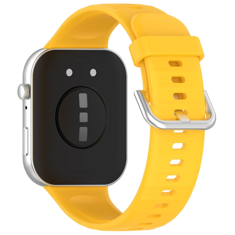 For Huawei Watch Fit3 Silicone Soft Watch Band + Clear Watch Protective Case Set(Yellow) - free shipping - PMc TechLife - Order now!