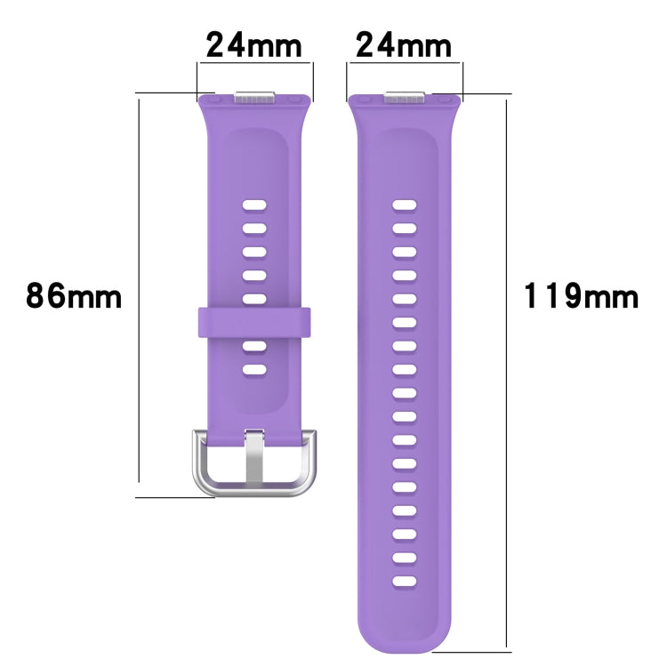 For Huawei Watch Fit3 Silicone Soft Watch Band + Clear Watch Protective Case Set(Midnight Blue) - free shipping - PMc TechLife - Order now!