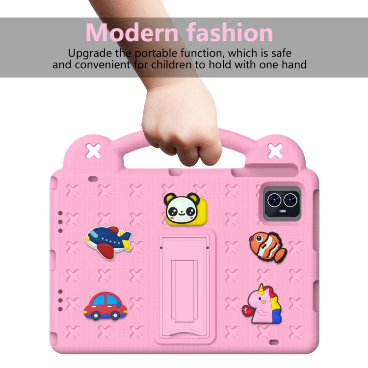 For Blackview Tab 80 10.1 2023 Handle Kickstand Children EVA Shockproof Tablet Case(Pink) - Others by PMC TechLife | Online Shopping South Africa | PMC TechLife | Buy Now Pay Later Mobicred