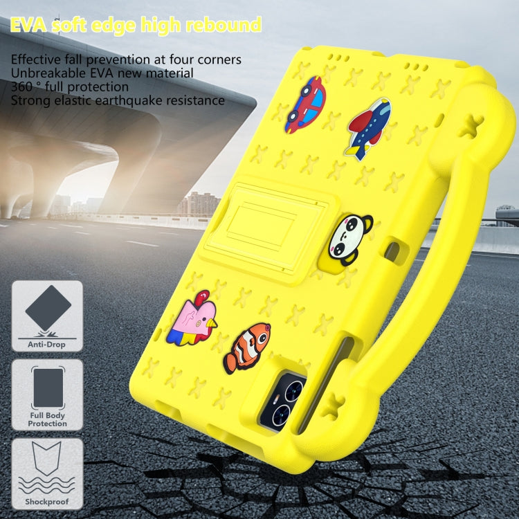 For Blackview Tab 80 10.1 2023 Handle Kickstand Children EVA Shockproof Tablet Case(Yellow) - Others by PMC Jewellery | Online Shopping South Africa | PMC Jewellery | Buy Now Pay Later Mobicred