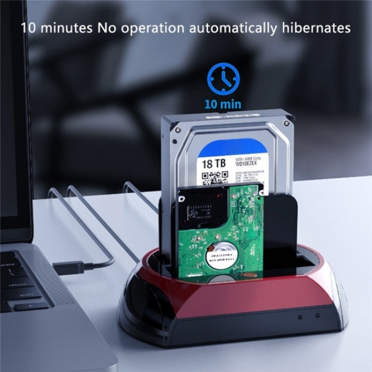 575D USB Hard Disk Holder Laptop Mobile Hard Disk Box 2.5 / 3.5inch SATA IDE HDD Base, Plug:AU Plug - HDD Enclosure by PMC Jewellery | Online Shopping South Africa | PMC Jewellery | Buy Now Pay Later Mobicred