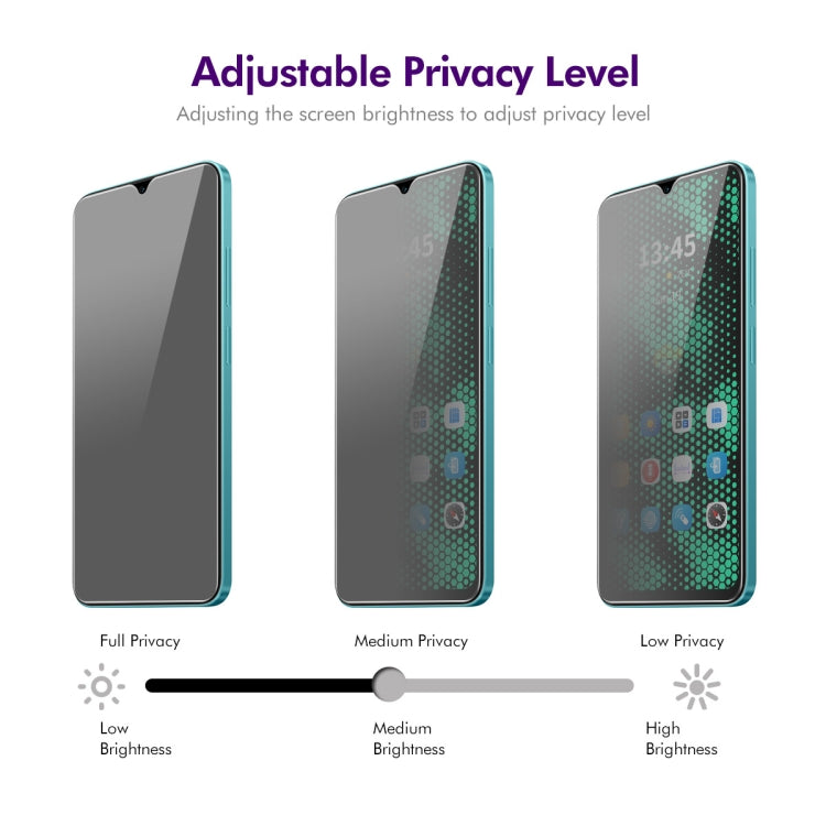 For Tecno Spark Go 2023 ENKAY Hat-Prince 28 Degree Anti-peeping Privacy Tempered Glass Film - Tecno Tempered Glass by ENKAY | Online Shopping South Africa | PMC Jewellery | Buy Now Pay Later Mobicred