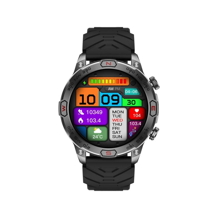 KC86 1.43 inch Color Screen Smart Watch, Support Bluetooth Call / Health Monitoring(Black) - Smart Watches by PMC Jewellery | Online Shopping South Africa | PMC Jewellery | Buy Now Pay Later Mobicred