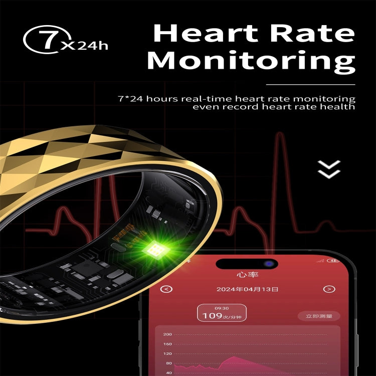 R12M SIZE 18 Smart Ring, Support Health Monitoring / Multiple Exercise Modes(Silver) - free shipping - PMC TechLife - Order now!