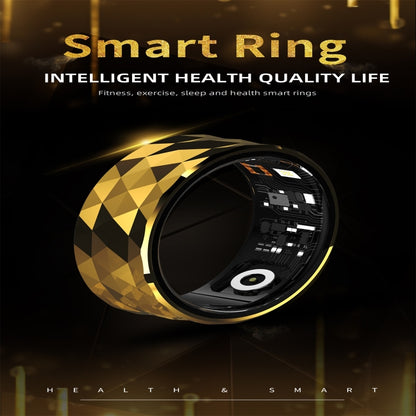 R12M SIZE 22 Smart Ring, Support Health Monitoring / Multiple Exercise Modes(Black) - Smart Rings / Smart Telephones by PMC Jewellery | Online Shopping South Africa | PMC Jewellery | Buy Now Pay Later Mobicred