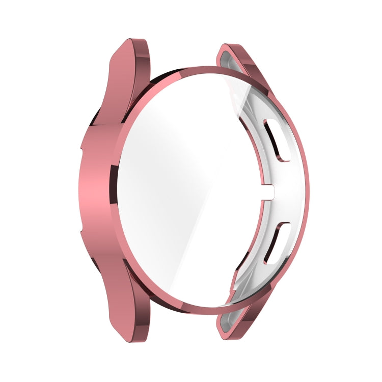 For Samsung Galaxy Watch FE 40mm Full Coverage TPU Electroplated Watch Protective Case(Pink) - Watch Cases by PMC Jewellery | Online Shopping South Africa | PMC Jewellery | Buy Now Pay Later Mobicred