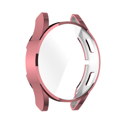 For Samsung Galaxy Watch FE 40mm Full Coverage TPU Electroplated Watch Protective Case(Pink) - Watch Cases by PMC Jewellery | Online Shopping South Africa | PMC Jewellery | Buy Now Pay Later Mobicred