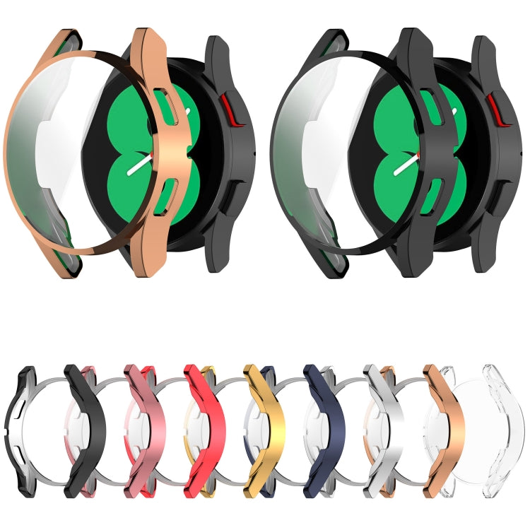 For Samsung Galaxy Watch FE 40mm Full Coverage TPU Electroplated Watch Protective Case(Pink) - Watch Cases by PMC TechLife | Online Shopping South Africa | PMC TechLife | Buy Now Pay Later Mobicred