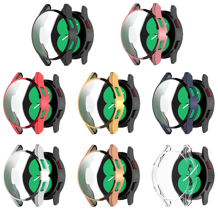 For Samsung Galaxy Watch FE 40mm Full Coverage TPU Electroplated Watch Protective Case(Dark Blue) - Watch Cases by PMC TechLife | Online Shopping South Africa | PMC TechLife | Buy Now Pay Later Mobicred
