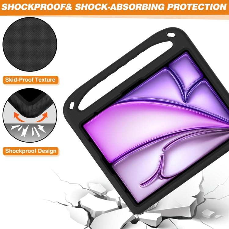 For iPad Pro 13 2024 Handle EVA Shockproof Tablet Case with Holder(Black) - iPad Pro 13 2024 Cases by PMC TechLife | Online Shopping South Africa | PMC TechLife | Buy Now Pay Later Mobicred