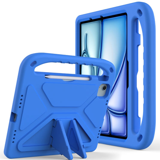 For iPad Air 11 / Pro 11 2024 Handle EVA Shockproof Tablet Case with Holder(Blue) - iPad Air 11 2024 Cases by PMC Jewellery | Online Shopping South Africa | PMC Jewellery | Buy Now Pay Later Mobicred