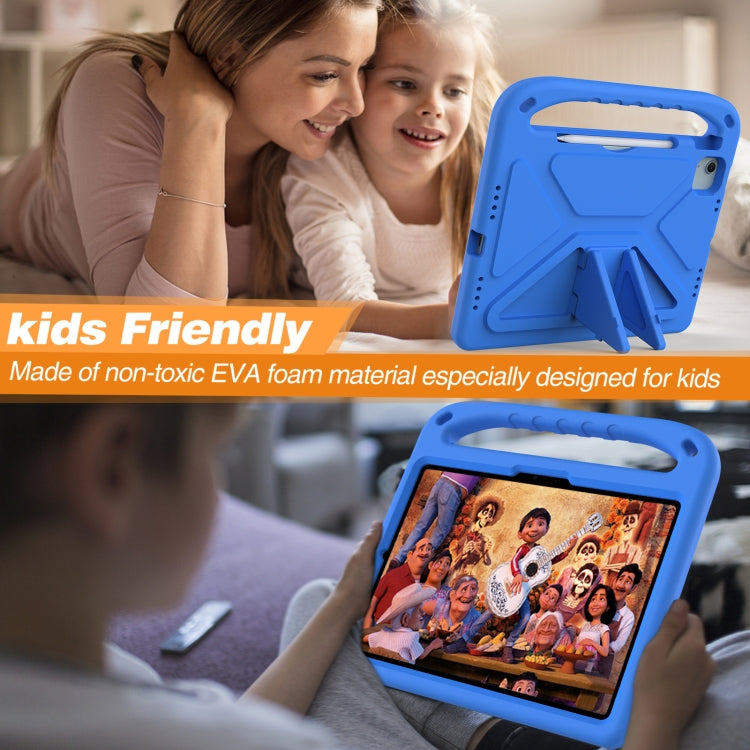 For iPad Air 11 / Pro 11 2024 Handle EVA Shockproof Tablet Case with Holder(Blue) - iPad Air 11 2024 Cases by PMC TechLife | Online Shopping South Africa | PMC TechLife | Buy Now Pay Later Mobicred