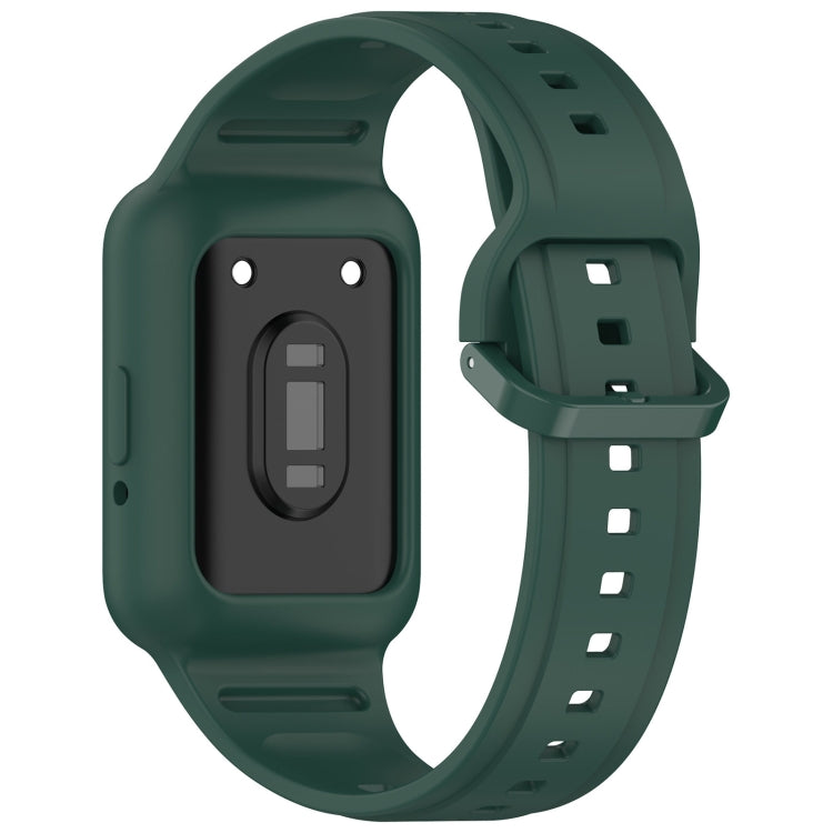 For Samsung Galaxy Fit3 Two Color Frame Integrated Silicone Watch Band(Dark Green) - free shipping - PMc TechLife - Order now!