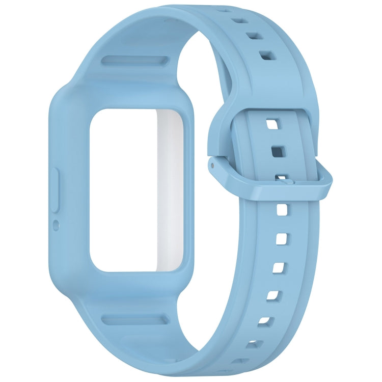 For  Huawei Band 8 Two Color Frame Integrated Silicone Watch Band(Sky Blue) - free shipping - PMc TechLife - Order now!