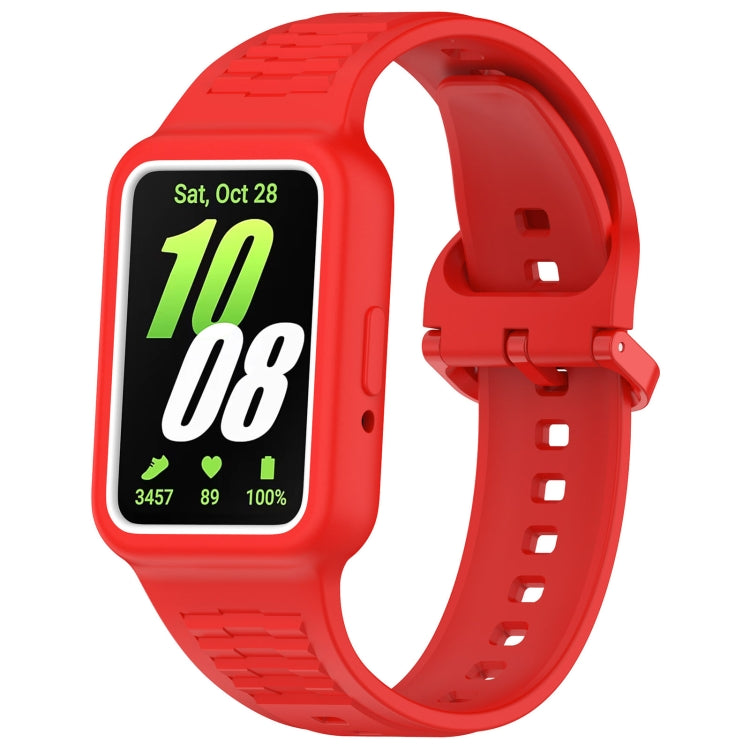 For  Huawei Band 8 Two Color Frame Integrated Silicone Watch Band(Red) - free shipping - PMc TechLife - Order now!
