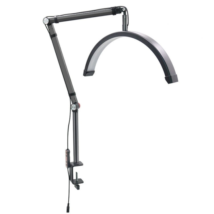 HD-M3X Pro 16 inch Adjustable Brightness Beauty Light Half Moon Light Eyelash Tech Lamp, Plug:UK Plug(Black) - Selfie Light by PMC TechLife | Online Shopping South Africa | PMC TechLife | Buy Now Pay Later Mobicred