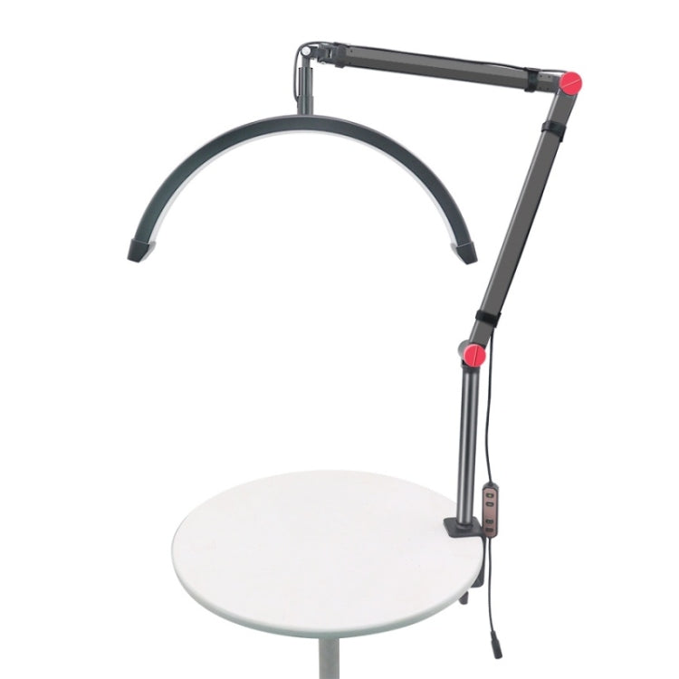 HD-M3X Pro 16 inch Adjustable Brightness Beauty Light Half Moon Light Eyelash Tech Lamp, Plug:UK Plug(Black) - Selfie Light by PMC TechLife | Online Shopping South Africa | PMC TechLife | Buy Now Pay Later Mobicred