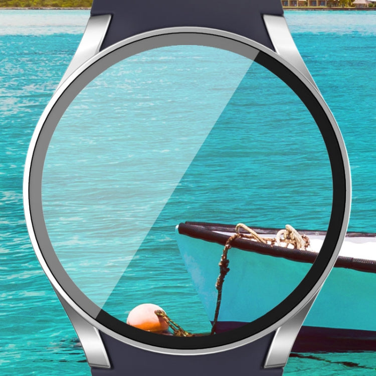 For Samsun Galaxy Watch 7 40mm PC + Tempered Film Integrated Watch Protective Case(Red) - Watch Cases by PMC TechLife | Online Shopping South Africa | PMC TechLife | Buy Now Pay Later Mobicred