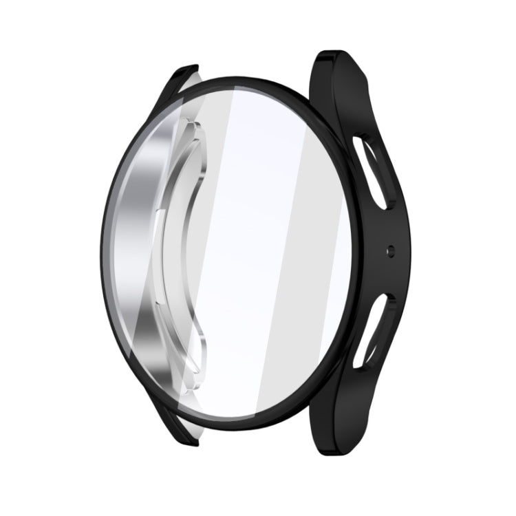 For Samsun Galaxy Watch 7 44mm Full Coverage TPU Electroplated Watch Protective Case(Black) - Watch Cases by PMC TechLife | Online Shopping South Africa | PMC TechLife | Buy Now Pay Later Mobicred