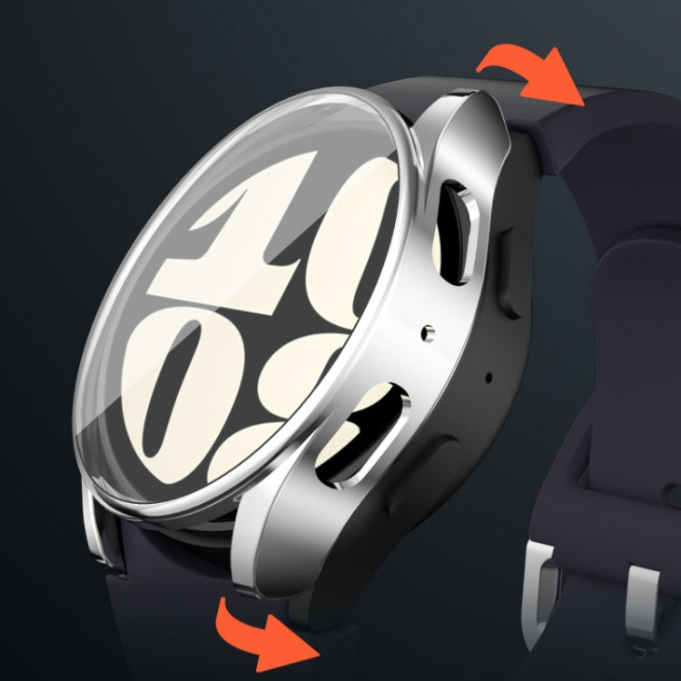 For Samsun Galaxy Watch 7 44mm Full Coverage TPU Electroplated Watch Protective Case(Grey) - free shipping - PMC TechLife - Order now!