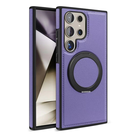 For Samsung Galaxy S24 Ultra 5G Yashi 360 Degree Rotating MagSafe Bracket Phone Case(Purple) - Galaxy S24 Ultra 5G Cases by PMC Jewellery | Online Shopping South Africa | PMC Jewellery | Buy Now Pay Later Mobicred