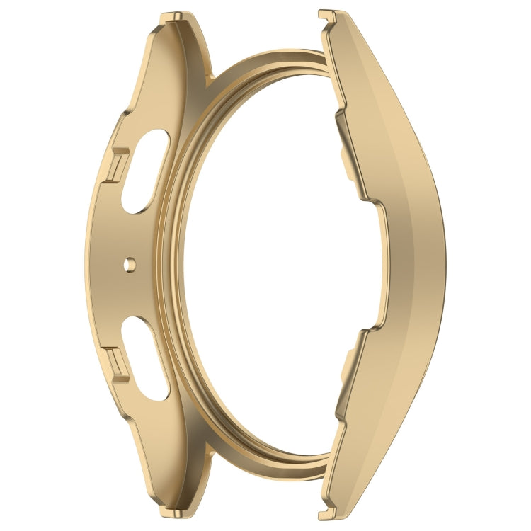 For Sansung Galaxy Watch 7 40mm Half Pack Hollow PC Watch Protective Case(Champaign Gold) - Watch Cases by PMC Jewellery | Online Shopping South Africa | PMC Jewellery | Buy Now Pay Later Mobicred