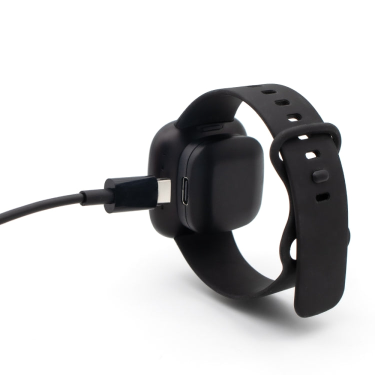 For Fitbit Sense 2 Portable Detachable USB-C / Type-C Interface Smart Watch Magnetic Charger(Black) - Charger by PMC TechLife | Online Shopping South Africa | PMC TechLife | Buy Now Pay Later Mobicred